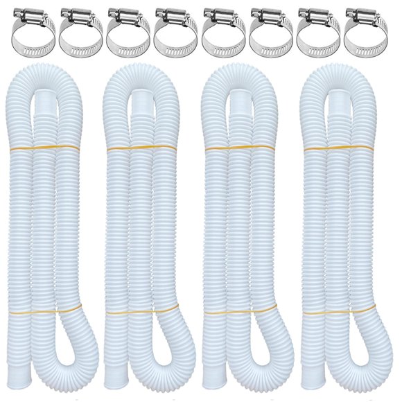 Mangueras BEFANS para piscinas elevadas de 1,25 cm x 150 cm, paquete de 4