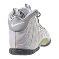thumbnail image 3 of Nike Little Posite One Big Kid's Shoes Light Smoke Grey-Blue Fury cu1054-001, 3 of 6