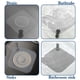 thumbnail image 5 of Tapete desodorante para desagües de suelo, para fugas de alcantarillado y baño, paquete de 1, 30 x 30 cm, antideslizante y fácil de limpiar, bloquea olores y previene obstrucciones, ideal, 5 of 8