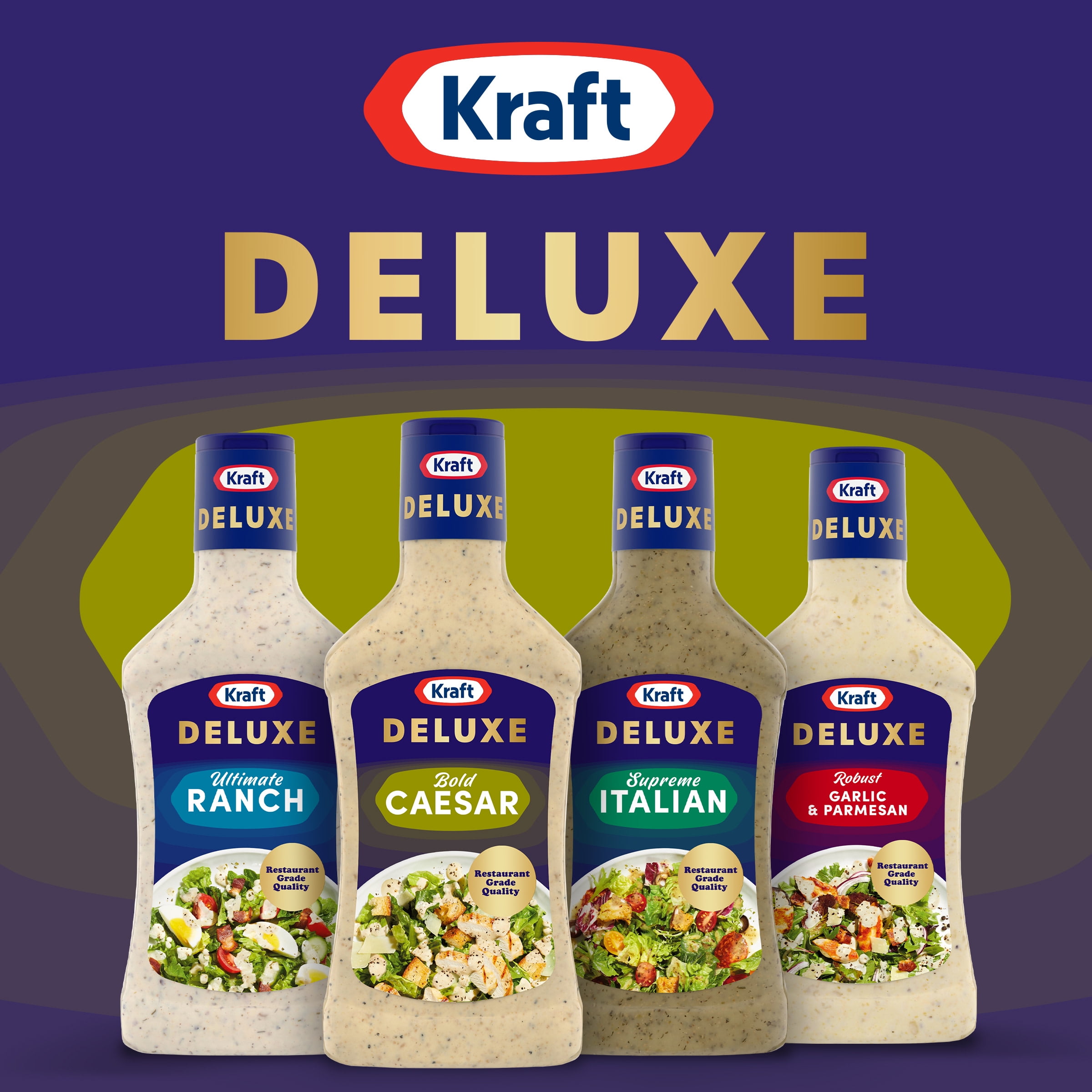 Kraft Classic Caesar Salad Dressing (16 fl oz Bottles, Pack of 6)