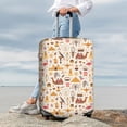 thumbnail image 3 of Lsque UAE Travel1 Printed Luggage Cover, Travel Luggage Protector,Scratch and Dirt Resistant, Fits 18-32 Inch Luggage - Small, 3 of 9