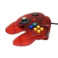 thumbnail image 2 of Transparent Red Replacement Controller for Nintendo N64 by Mars Devices, 2 of 6