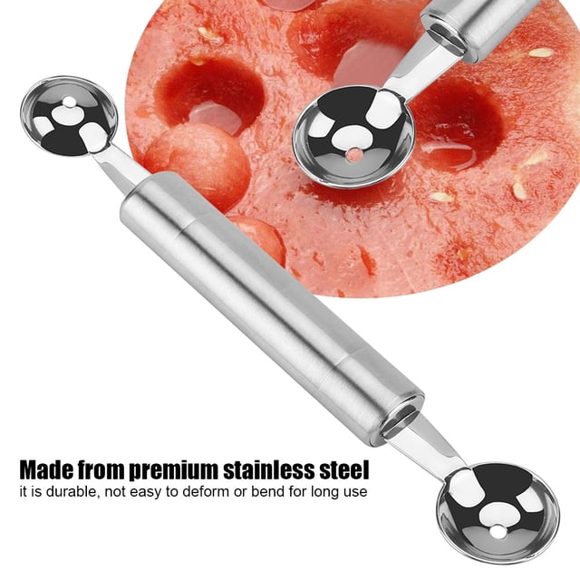 Sacabolas de Sandía de Acero inoxidable para tallar frutas, utensilios de cocina para hacer tú mismo platos de frutas, pasteles, postros y helados.