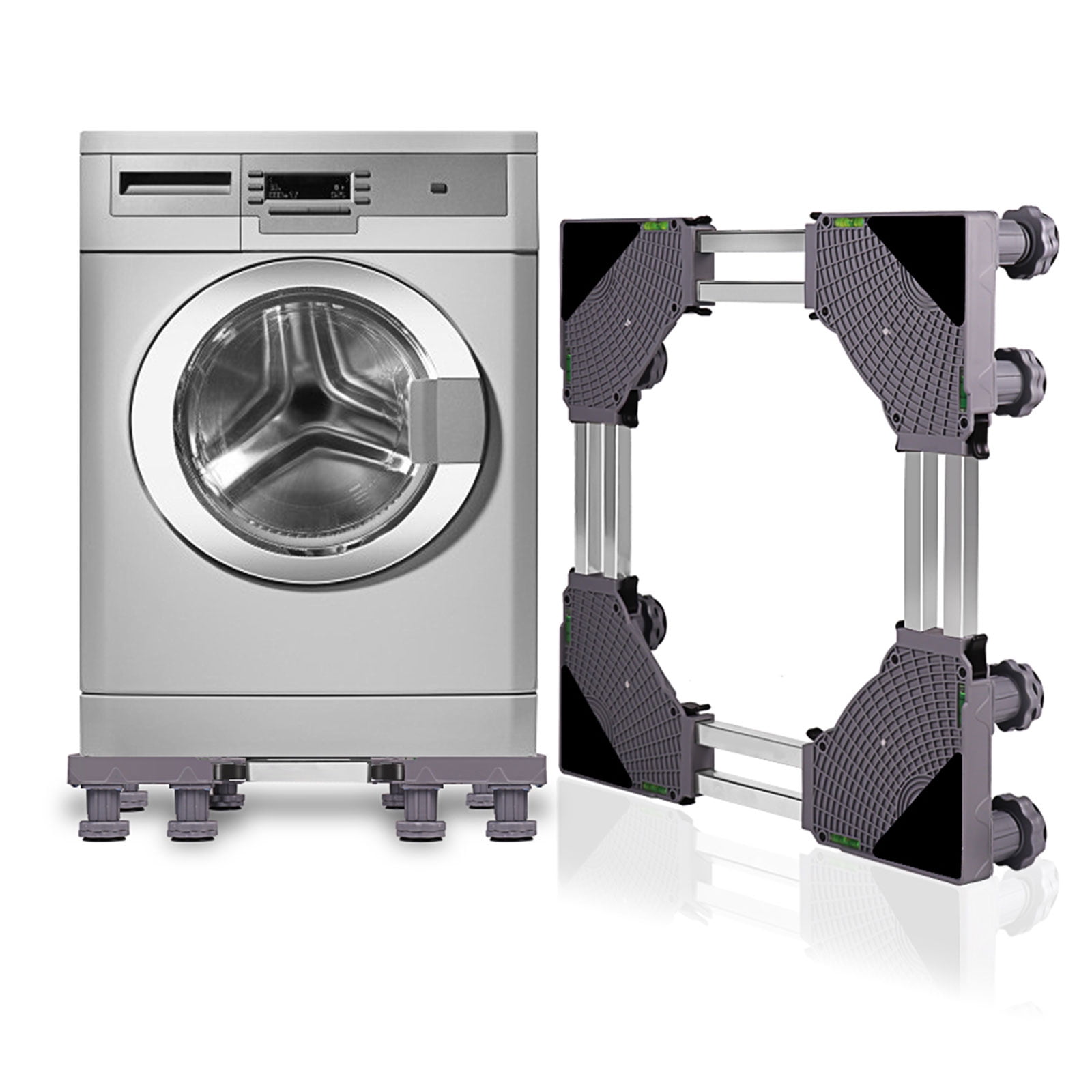 4/8 Feet Adjustable Foot Washing Machine Bottom Bracket Can Be Padded at The Bottom of The Washing Machine for Easy Movement #2 Washing Machine Stand