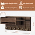 thumbnail image 4 of Soporte de pared para llaves de RelaxScene con 6 ganchos y estante, 4 of 6