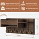 thumbnail image 4 of Soporte de pared para llaves de RelaxScene con 6 ganchos y estante, 4 of 6