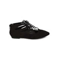 thumbnail image 2 of New Women Nature Breeze Langley-01 Suede Pointy Toe Zipper Lace Up Flat Size, 2 of 5