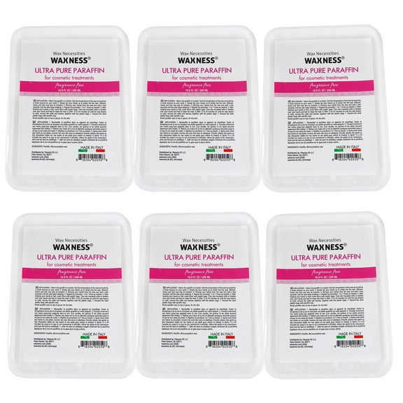 Waxness Wax Necessities Ultra Pure Paraffin Fragrance Free 16.9 fl oz/ 500ml Pack of 6
