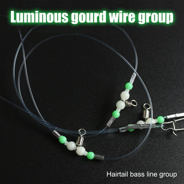 3p 360 Grados Luminoso Pesca Swivels Línea Pesca Rolling Conector 40cm Sywqhk Para Estrenar