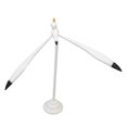 thumbnail image 4 of Estatua de gaviota, estilo de equilibrio blanco, base estable de madera duradera, figura de ave marina ampliamente utilizada para cafetería de oficina familiar, 4 of 12