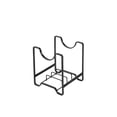 thumbnail image 2 of Kitchen Drainer Rack, Durable Rust-Proof Countertop Organizer, Thickened Iron Pot Lid Holder Dish Drying Rack with Hollowed Base Quick Dry, Black, 2 of 6