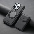 thumbnail image 7 of Dteck for iPhone 13 Pro Case Magnetic with Detachable Wallet Card Holder, Magnetic Ring Holder Leather Back Case Compatible with MagSafe, Durable Shockproof Phone Case 2 in 1 for Men Women,Black, 7 of 7