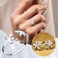 thumbnail image 2 of Japonés y coreano pequeño anillo de flores frescas de apertura de moda pequeño anillo de regalo amistad durará para siempre, 2 of 8