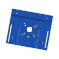thumbnail image 1 of S SERENABLE Router Table Insert Plate Aluminum Router Plate for Milling Trimming Machine Blue, 1 of 6