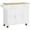 White, variant on HOMCOM Rolling Kitchen Island on Wheels with Bamboo Countertop Drawers