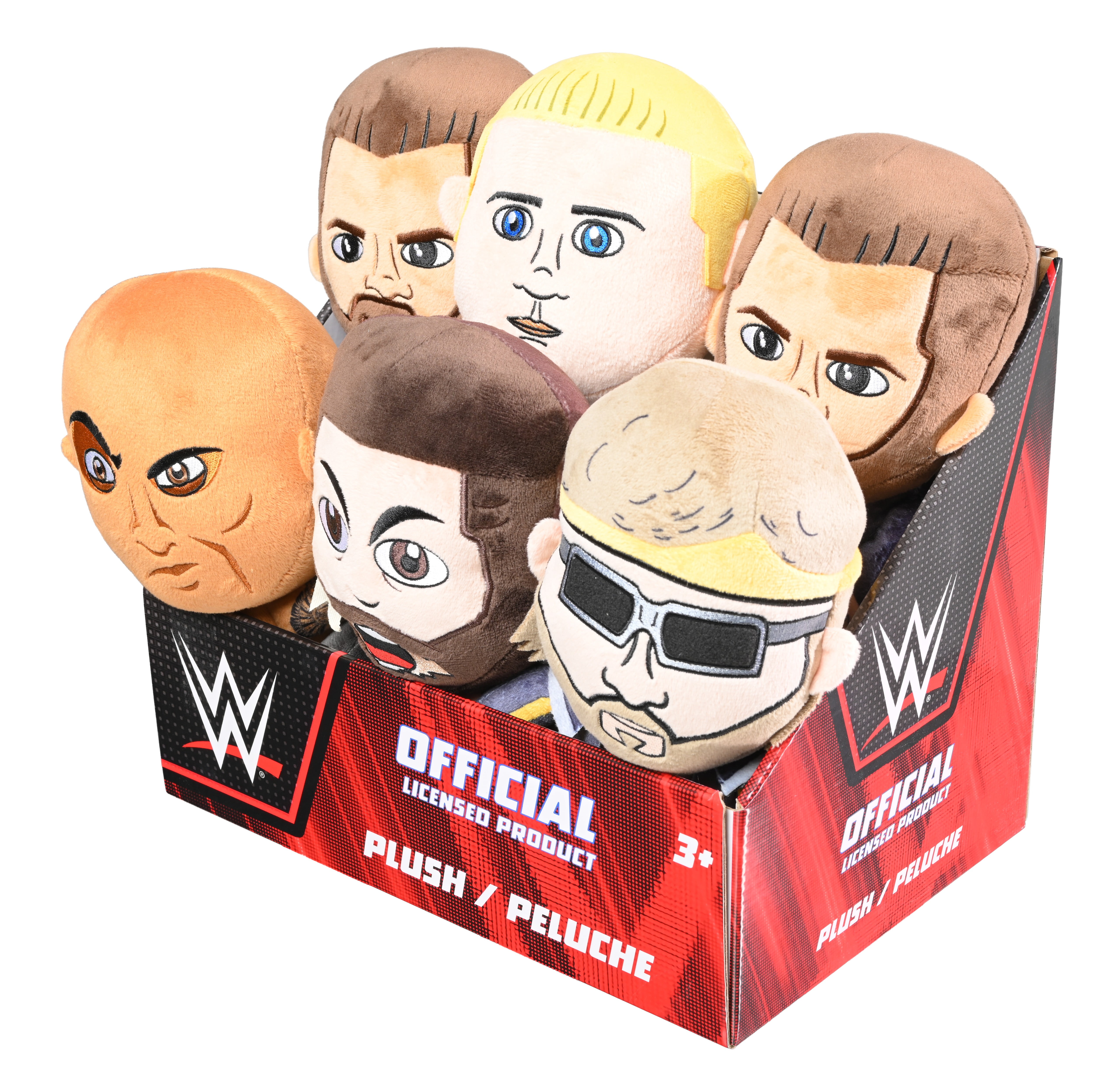 WWE Plush 6 Pack Assortment (Character Selections May Vary), Children Ages 3+(Selections May Vary)