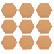 thumbnail image 2 of Posavasos de corcho autoadhesivos ckepdyeh, tapetes de corcho, hojas de respaldo de corcho para posavasos y suministros para manualidades de bricolaje (100, hexagonales), 2 of 8
