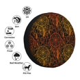 thumbnail image 4 of Susaid Orange Dreamcatcher Print Tire Covers,Waterproof Anti-UV Snow Sun Rain Tire Covers for RV,Truck, SUV, Trailer, Camper-14 inch, 4 of 6