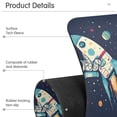 thumbnail image 4 of Yayeee Faucet Mat for Kitchen Sink 14.7" Diatomite Long Splash Guard Pad, Rocket Pattern, 4 of 7