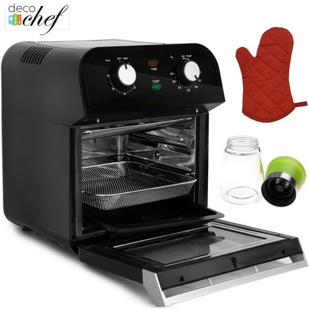Deco Chef XL 12.7 QT Multi-Function High Capacity Oven Airfryer with Oven Mitt and Spice