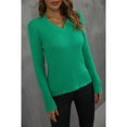 thumbnail image 4 of Pull Ajusté en Tricot pour Femmes, Pull Ajusté en Tricot pour Femmes, Col en V, Matériaux de Qualité, 4 of 5