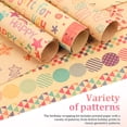thumbnail image 4 of KAKOWELY present wrapping paper 1 Set Birthday Wrapping Paper Present Wrapping Kit Wrapping Paper Sheet Packing Paper Floral Wrapping Paper With Accessories, 4 of 5