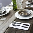 thumbnail image 4 of Knork Titanium Coated Steel 5 Pc Modern Flatware Silverware Cutlery Set, Black, 4 of 6