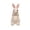 C, variant on Woven Texture Bunny Figurine, Staron Resin Easter Ornament with Folded Hands, Light Brown Wicker Style Decor for Home Shelf Tabletop Patio