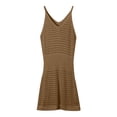 thumbnail image 6 of zaveiop Women's Crochet Cover up Hollow Out Bathing Suit Sleeveless Short Beach Cover up Dress 2026 (Coffee, XL), 6 of 9