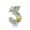 A004- Style D, variant on Birthday Candle, Glitter Number 5 Bumble Bee Themed with Daisy Decor, 1 Candle 1 Holder 1 Stem Set, for 5th Kids Bee Themed Birthday Party Cake Decoration Celebration
