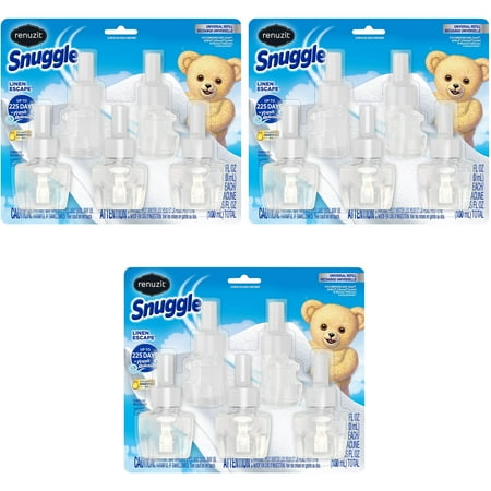 Lot of 15 Renuzit Snuggle Scented Oil Universal Plug In Refills Air Fresheners Linen Escape