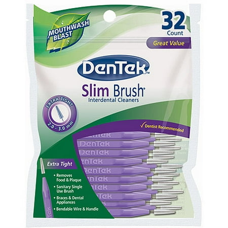 DenTek Slim Brush Interdental Cleaner, 32ct