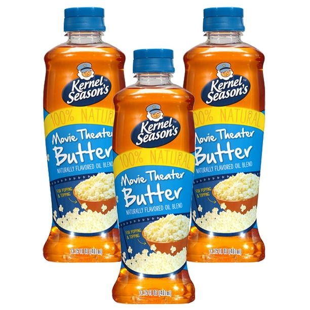 3 Pack Kernel Season S Movie Theater Butter 13 75 Fl Oz Walmart Com Walmart Com