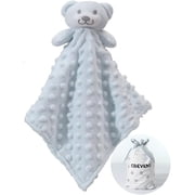 CREVENT Lovey Security Blanket, for Newborn Boys Girls, Unisex, Blue Bear