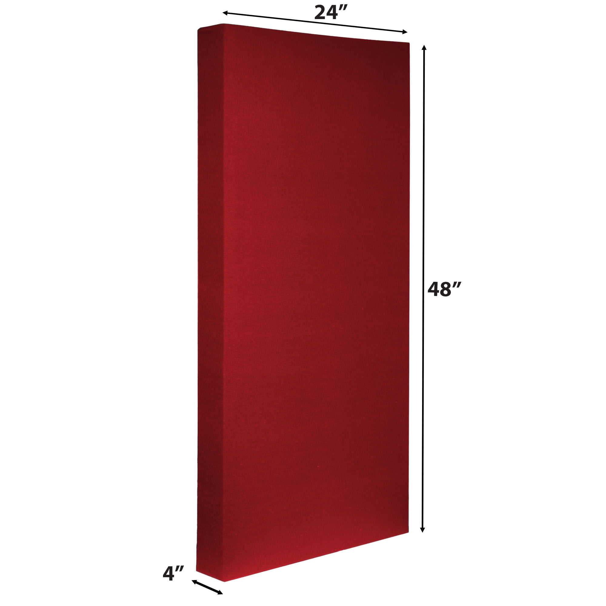 ATS Acoustics ECO Panel Low-VOC Professional Studio Recording Booth Sound Absorbing Acoustic Panel 24" x 48" x 4" (Claret)
