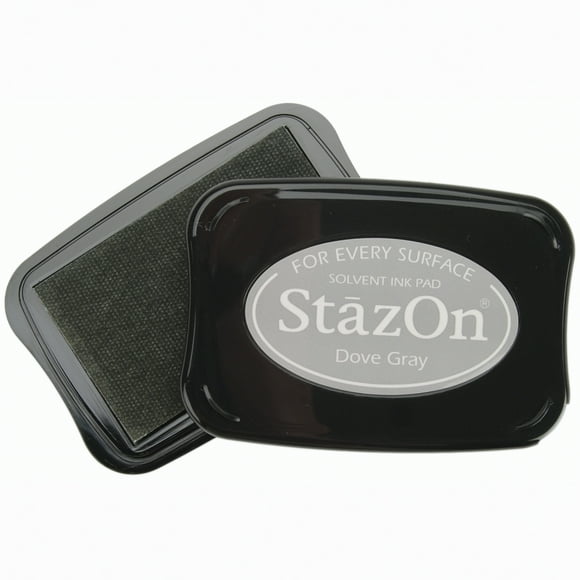 Stazon Solvent Ink Pad-Dove Gray