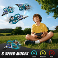 thumbnail image 4 of Foam Drone RC Airplane for Kids and Beginners, Remote Control Plane Fighter Jet with Light, Auto Hovering, 360° Flip and 2 Batteries (15 Mins), 4 of 7