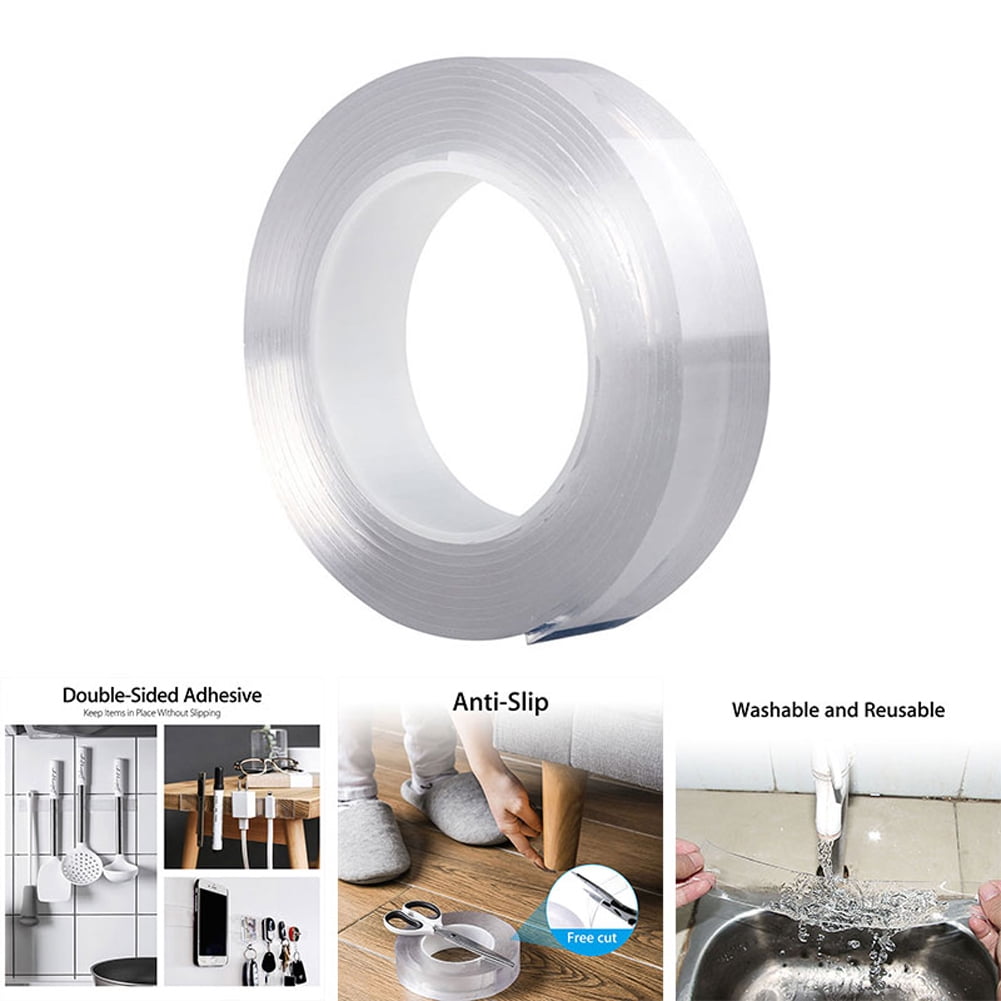 Magic Double-sided Grip Tape Traceless Washable Adhesive Gel Nano Invisible Tape