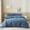 D# Blue Garden Floral, variant on EAVD Fresh Green Floral Comforter Set King White Fluffy Soft Microfiber Chic Garden Floral Bedding King Bed Comforter and 2 Pillowcases Reversible Vintage Botanical Comforter Set for All-Season