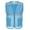 Light Blue, variant on Toptie Mesh Safety Vest Zipper Team Volunteer Uniform Vest, Reflective Running Vest with Pockets, Slim Fit-Hot Pink-4XL