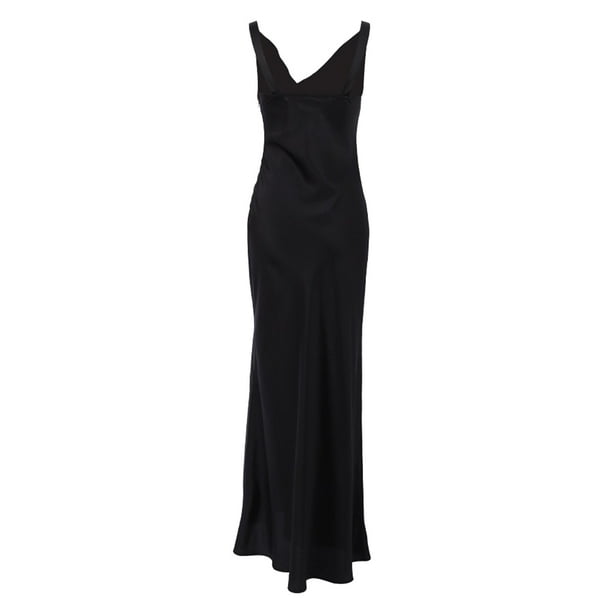 Sonducket Vestido dividido con escote en V para mujer, vestidos sexis ajustados sin mangas de verano de Color sólido, ropa informal de algodón hasta el conjuntos de ropa L Sonducket AP012247-03