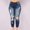 Blue, variant on SELONE Jeans for Women High Waist Trendy With Pockets Denim Ripped Summer Long Pant Straight Leg Fashion Button Zipper Mid Waist Full Length Pants for Casual Work Going Out Activities Dark Blue M