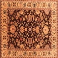 thumbnail image 1 of Ahgly Company Indoor Square Oriental Orange Industrial Area Rugs, 8' Square, 1 of 4
