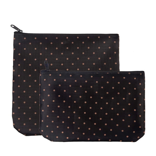 Bolsa De Aperitivos Reutilizable De Lunares, Bolsa De Sándwich Para Aperitivos, Aperitivos Suave Con Cremallera De Borde Interior Para Oficina, Picnic, Camping, Viajes 2 Uds. Eigraketly HA014179-00