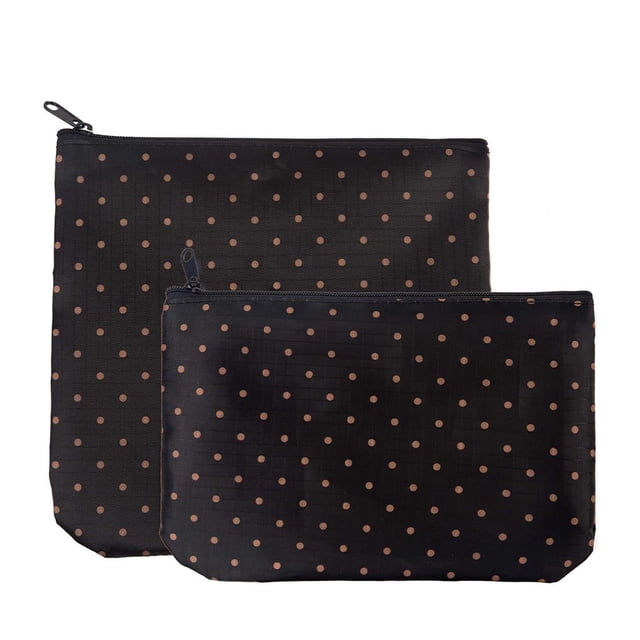 Bolsa De Aperitivos Reutilizable De Lunares, Bolsa De Sándwich Para Aperitivos, Aperitivos Suave Con Cremallera De Borde Interior Para Oficina, Picnic, Camping, Viajes 2 Uds. Sweethay HA014179-00