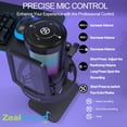 thumbnail image 2 of ZealSound Gaming USB Microphone with RGB Light, Noise Cancelling, Echo and Mute Control, Plug & Play Condenser Mic for PC, Streaming, Podcast, and Recording on Mac & Window, 2 of 9