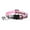 Pink, variant on Print Cat Collar Breakaway Collar with Bell - Colorful Woven Nylon Pet Neckband Safe Stretch Kitten Collar - A