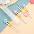 thumbnail image 3 of Shoreew Training Chopsticks Ergonomic Cartoon Easy to Clean Fun Effective Learning Tool Baby Practice Chopsticks, 3 of 7