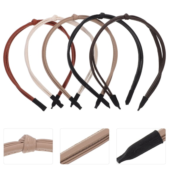 Tineasur Lightweight Knotted Headbands, Thin Design, Assorted Colors, , 5 Pieces Hair Accessories for Women