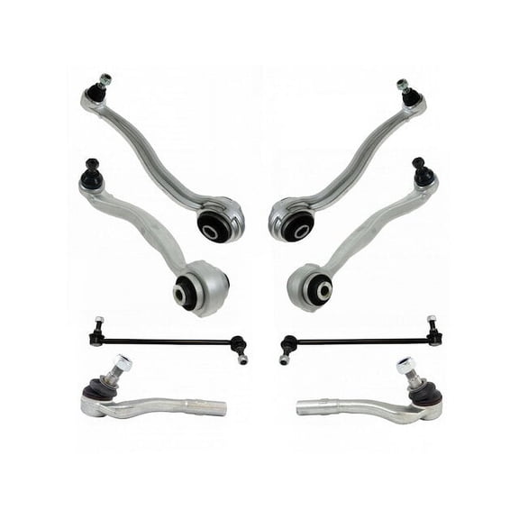Front Control Arm Ball Joint Tie Rod and Sway Bar Link Kit 8 Piece - Compatible with 2008 - 2011 Mercedes-Benz C300 2009 2010